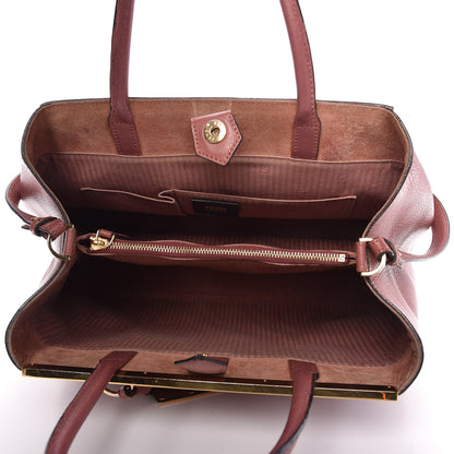 Fendi Vitello Elite Flamingo Regular 2Jours Tote Terracotta 5 of 11