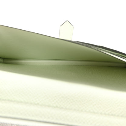 Hermes Epsom Bearn Gusset Wallet Vert Fizz 6 of 8