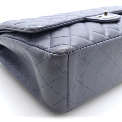 Chanel Lambskin Quilted Maxi Double Flap Purple 8 of 9
