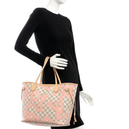 Louis Vuitton Damier Azur Tahitienne Neverfull MM 2 of 9
