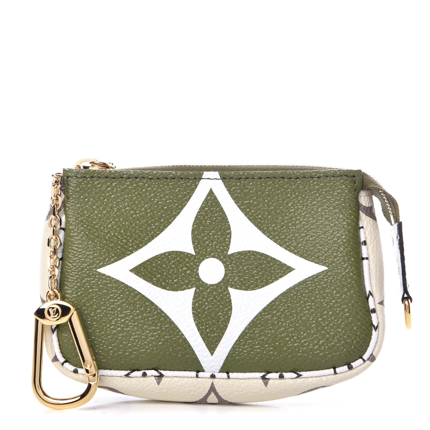 Monogram Giant Micro Pochette Accessories Kaki White