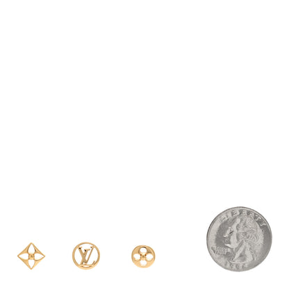 Louis Vuitton Metal Crazy In Lock Earrings Set Gold 2 of 5