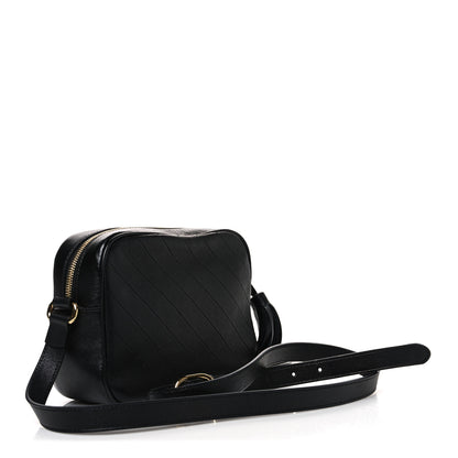 Gucci Sakai Be Green Calfskin Diagonal Stitched Small Blondie Shoulder Bag Black 3 of 10
