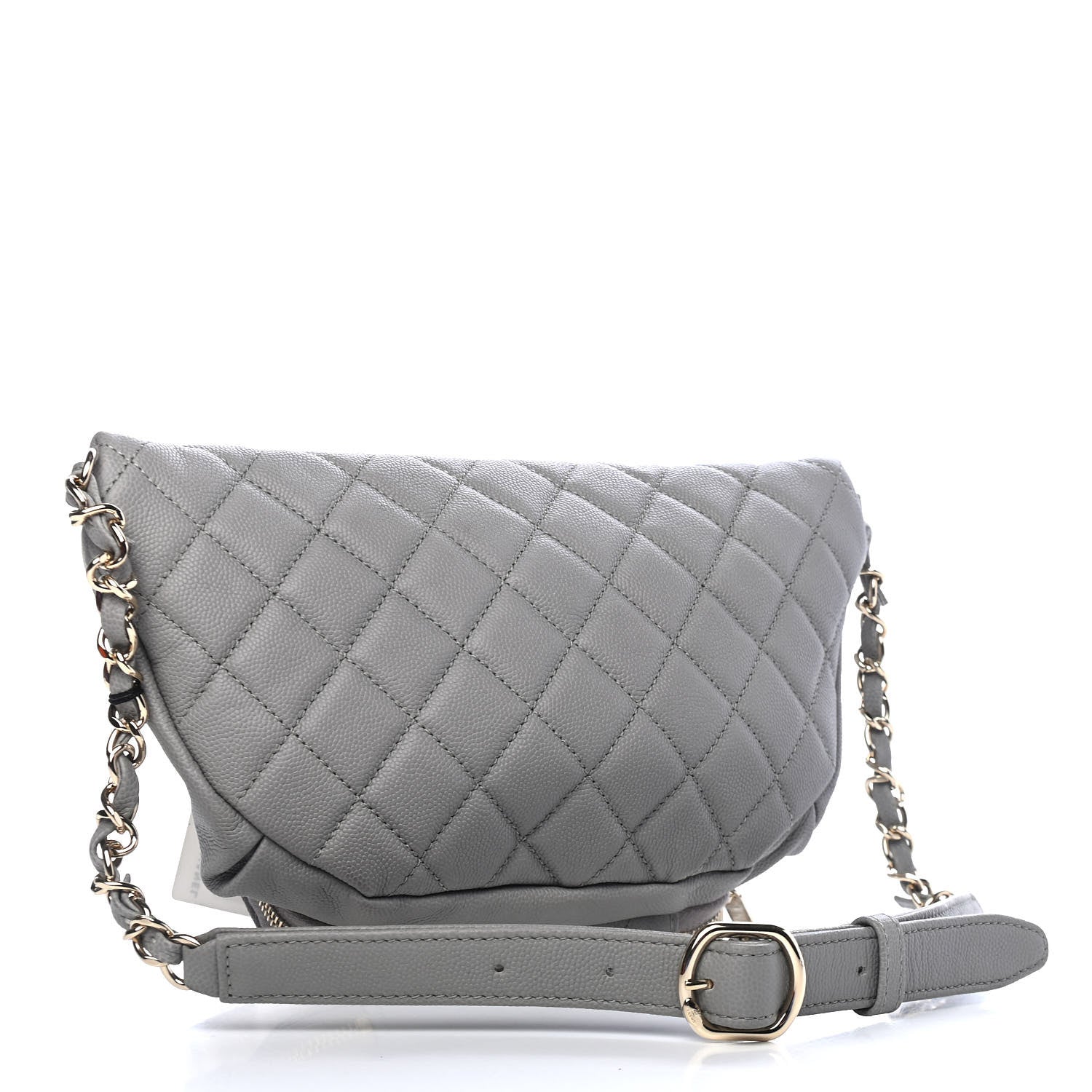 Chanel Caviar Quilted Business Affinity Waist Bag Grey 2 of 11