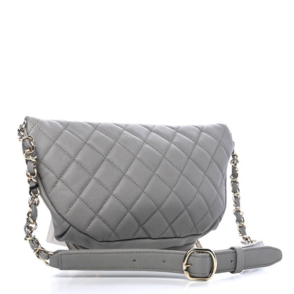 Chanel Caviar Quilted Business Affinity Waist Bag Grey 2 of 11
