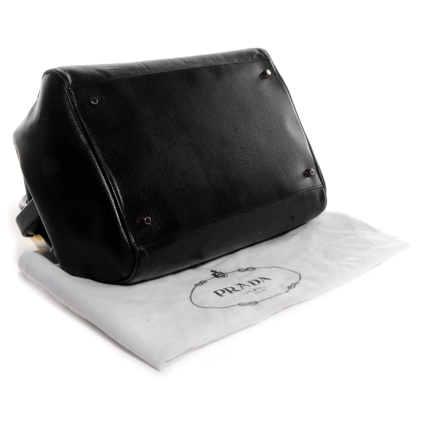 Goatskin Cerniera Doctor Bag Black