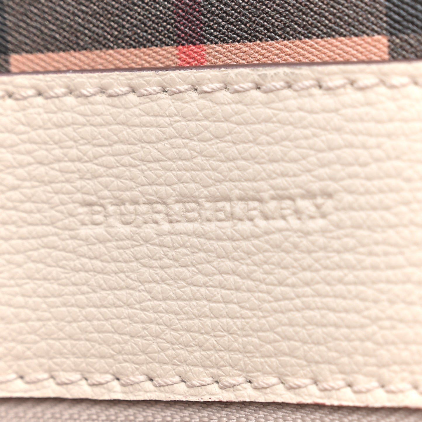 Calfskin Crest Embossed Small Tote Limestone