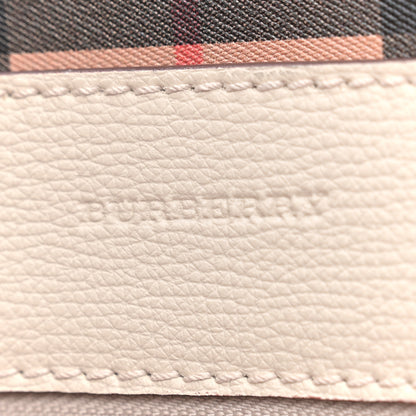 Burberry Calfskin Crest Embossed Small Tote Limestone 6 of 14