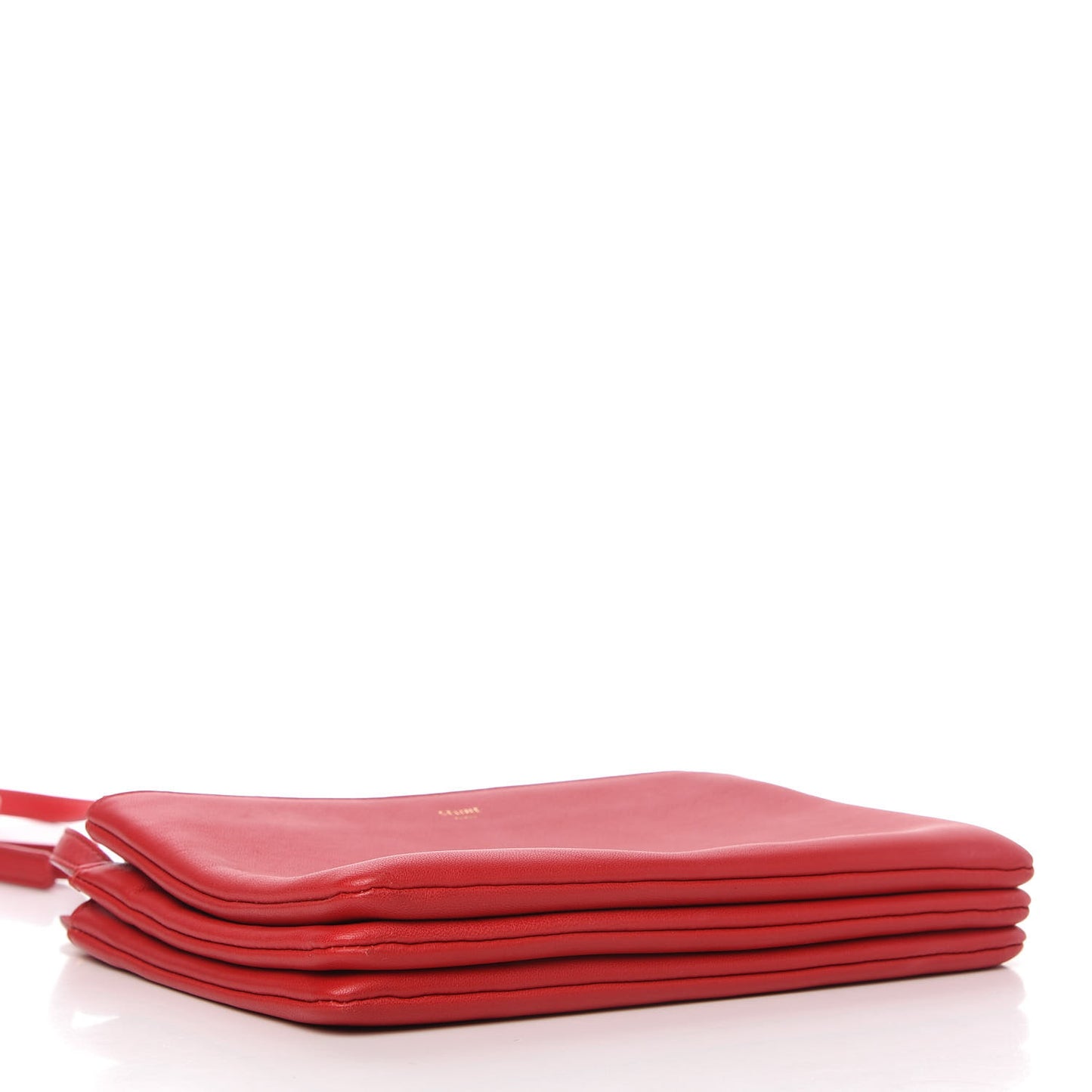 Lambskin Small Trio Crossbody Bag Red