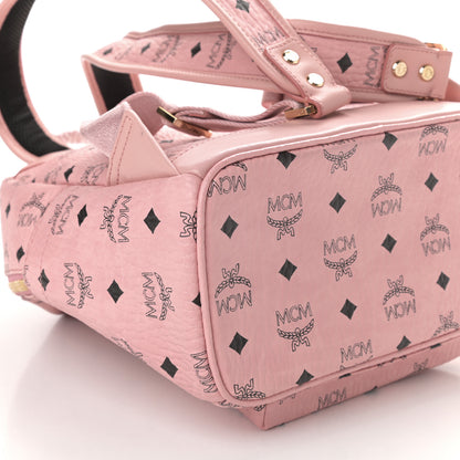 MCM Visetos Small Stark Rabbit Backpack Pink 7 of 9