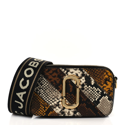 Marc Jacobs Calfskin Snake Embossed Snapshot Camera Bag 1 of 10