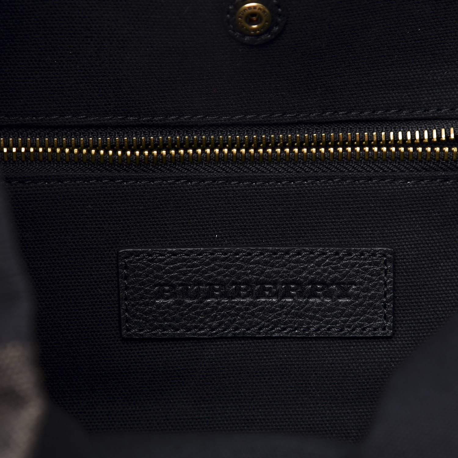 Burberry Canvas Mega Check Brookdale Backpack Black 7 of 8