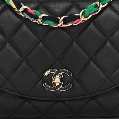 Chanel Lambskin Mixed Fibers Quilted Cocovado Flap Black 8 of 14
