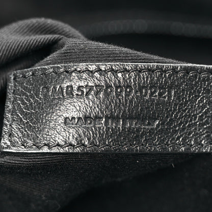 Saint Laurent Crinkled Calfskin Matelasse Monogram Medium Niki Shopper Tote Black 7 of 10