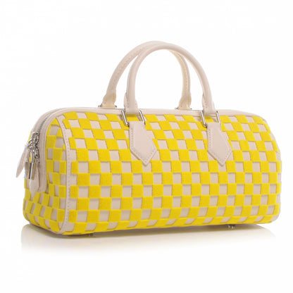 Louis Vuitton Damier Cubic Speedy East West Yellow 3 of 7