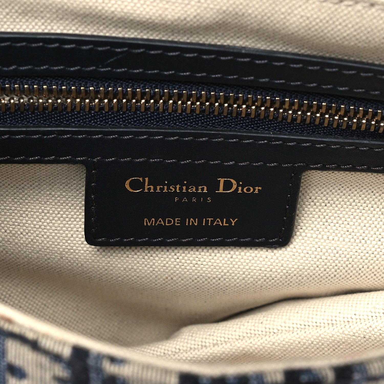 Christian Dior Oblique Saddle Bag Blue 6 of 10