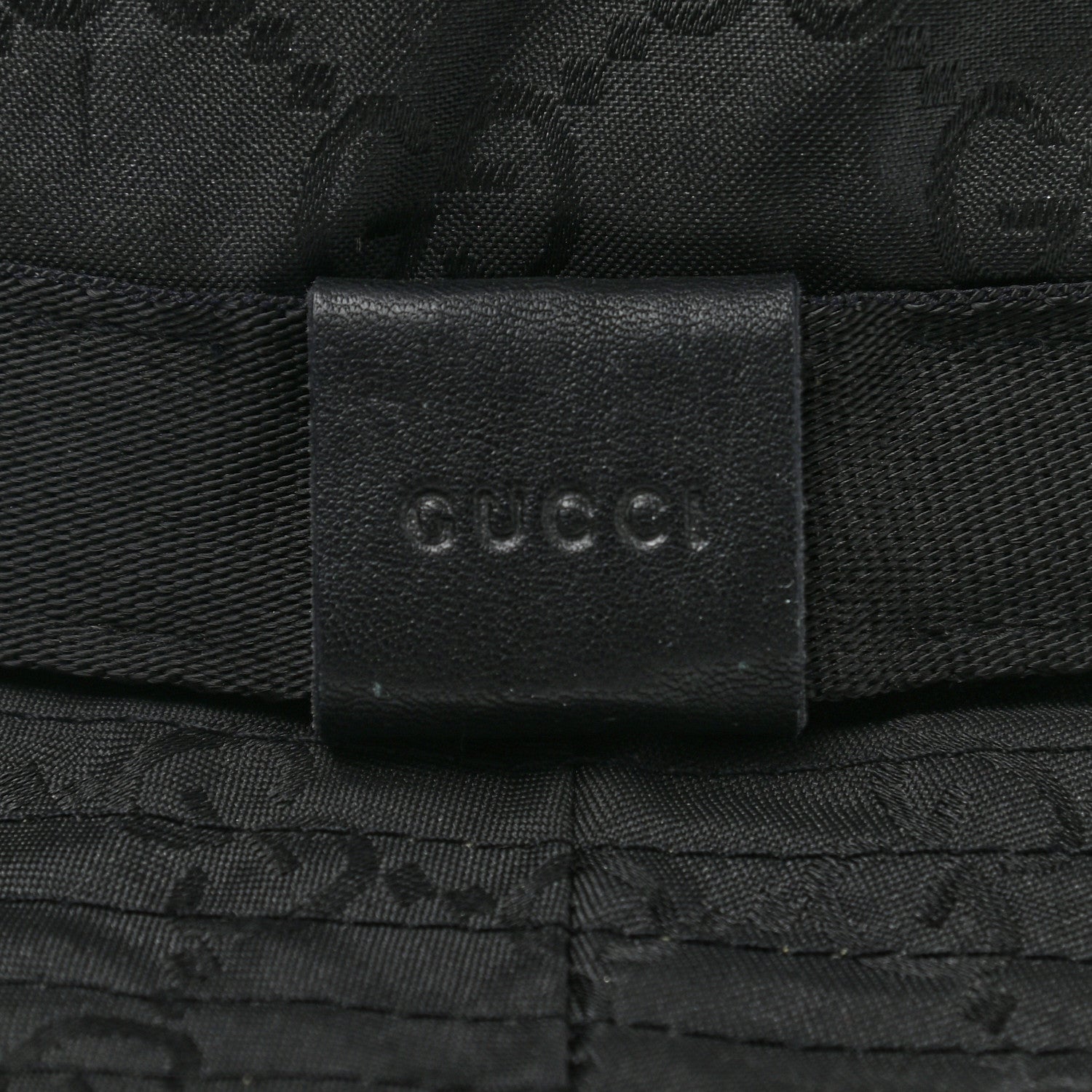 Gucci Nylon Monogram Bucket Hat M Black 10 of 10