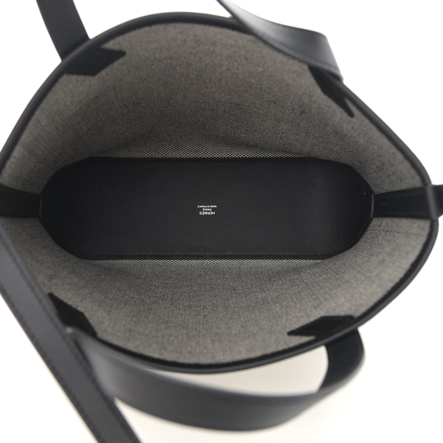 Swift H Canvas Cabas H En Biais 27 Black Ecru