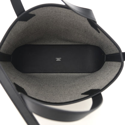 Hermes Swift H Canvas Cabas H En Biais 27 Black Ecru 5 of 11