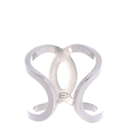 Chanel Metal CC Ring 57 8 Silver 5 of 6