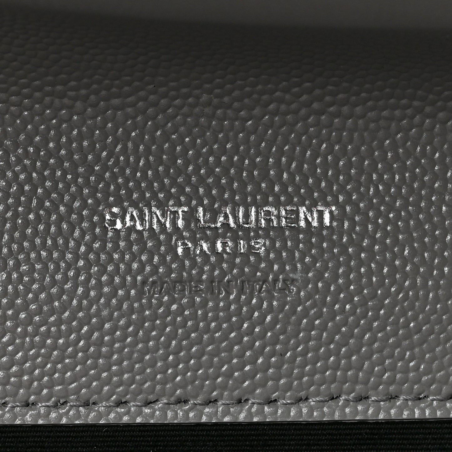 Grain De Poudre Textured Mixed Matelasse Triquilt Monogram Clutch Storm