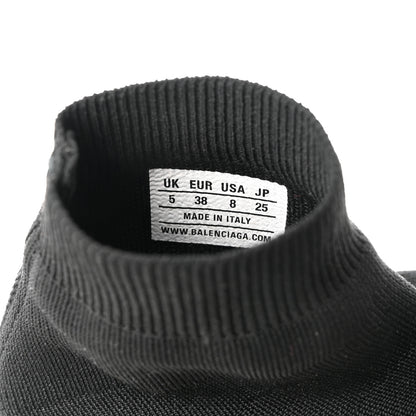 Balenciaga Neoprene Knit Womens Speed Sneakers 38 Black White 6 of 11