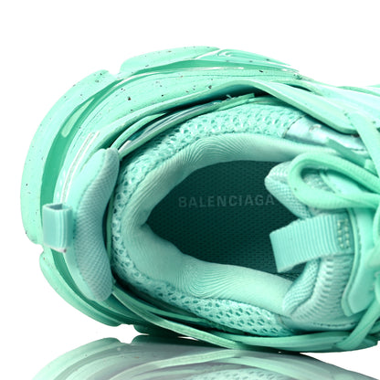 Balenciaga Rubber Mesh Fabric Monocolor Recycled Sole Womens Track Sneakers 35 Mint 8 of 10