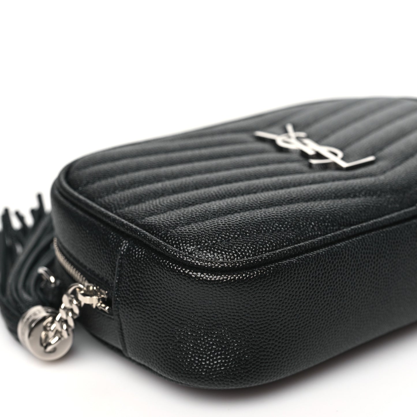 Grain De Poudre Matelasse Monogram Mini Lou Camera Bag Black