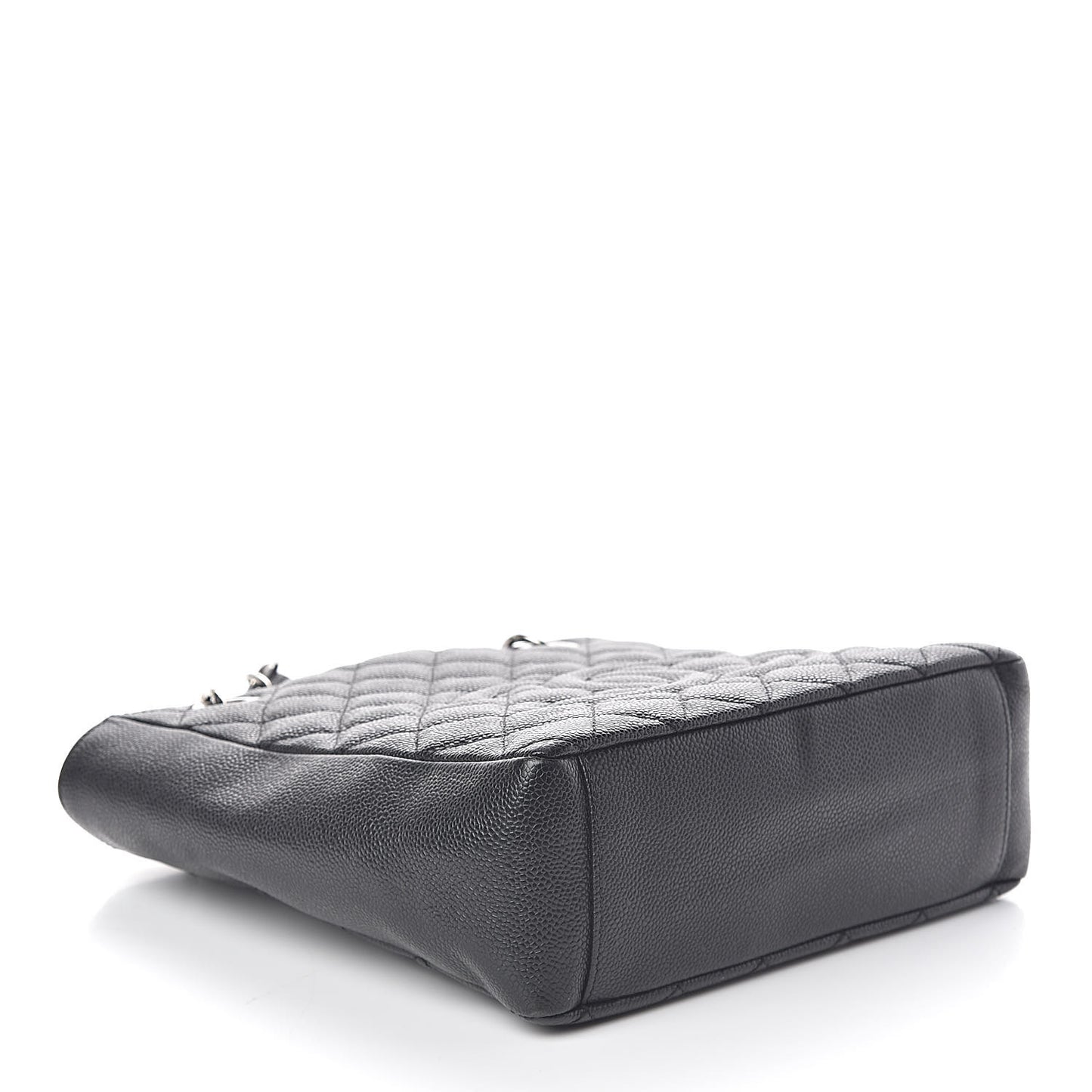 Caviar Quilted Petit Shopping Tote PST Black