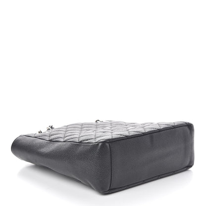 Chanel Caviar Quilted Petit Shopping Tote PST Black 4 of 10