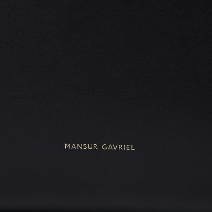 Mansur Gavriel Vegetable Tanned Calfskin Bucket Bag Black Oro 8 of 12