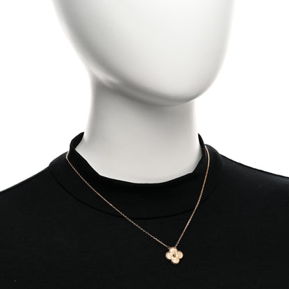 Van Cleef & Arpels 18K Rose Gold Vintage Alhambra Pendant Necklace 2 of 4