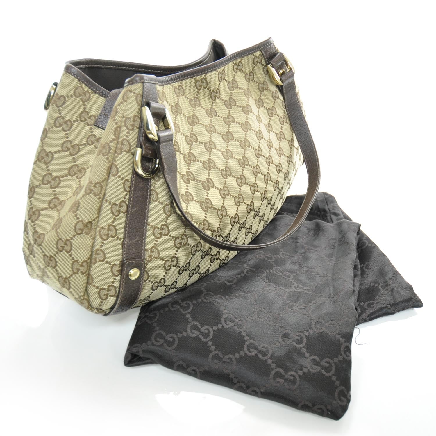 Gucci Monogram Medium Abbey Shoulder Bag Dark Brown 3 of 11