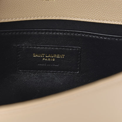 Saint Laurent Grain De Poudre Small Monogram Kate Satchel Nude Powder 6 of 13