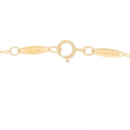 Tiffany 18K Yellow Gold 18mm Elsa Peretti Bean Pendant Necklace 3 of 5