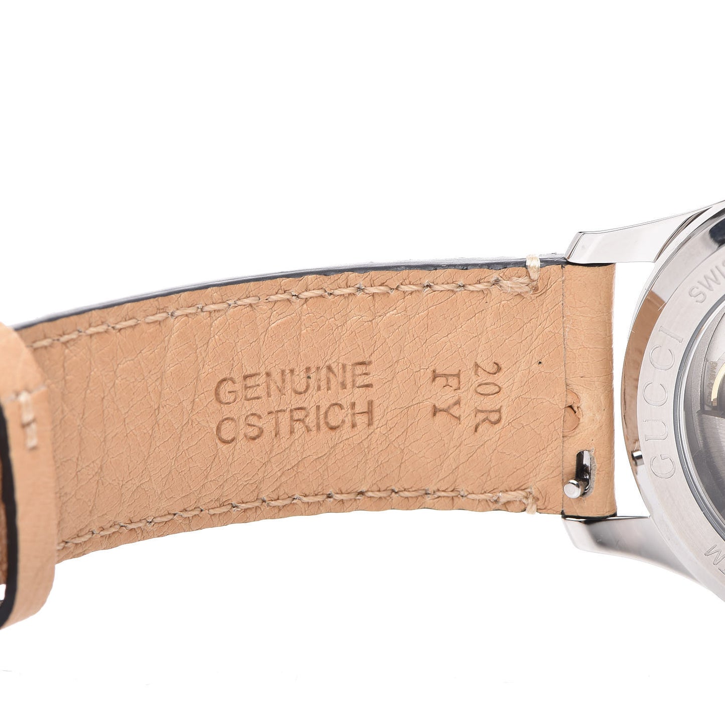Stainless Steel Ostrich Mother of Pearl 38mm G-Timeless Cat Automatic Watch