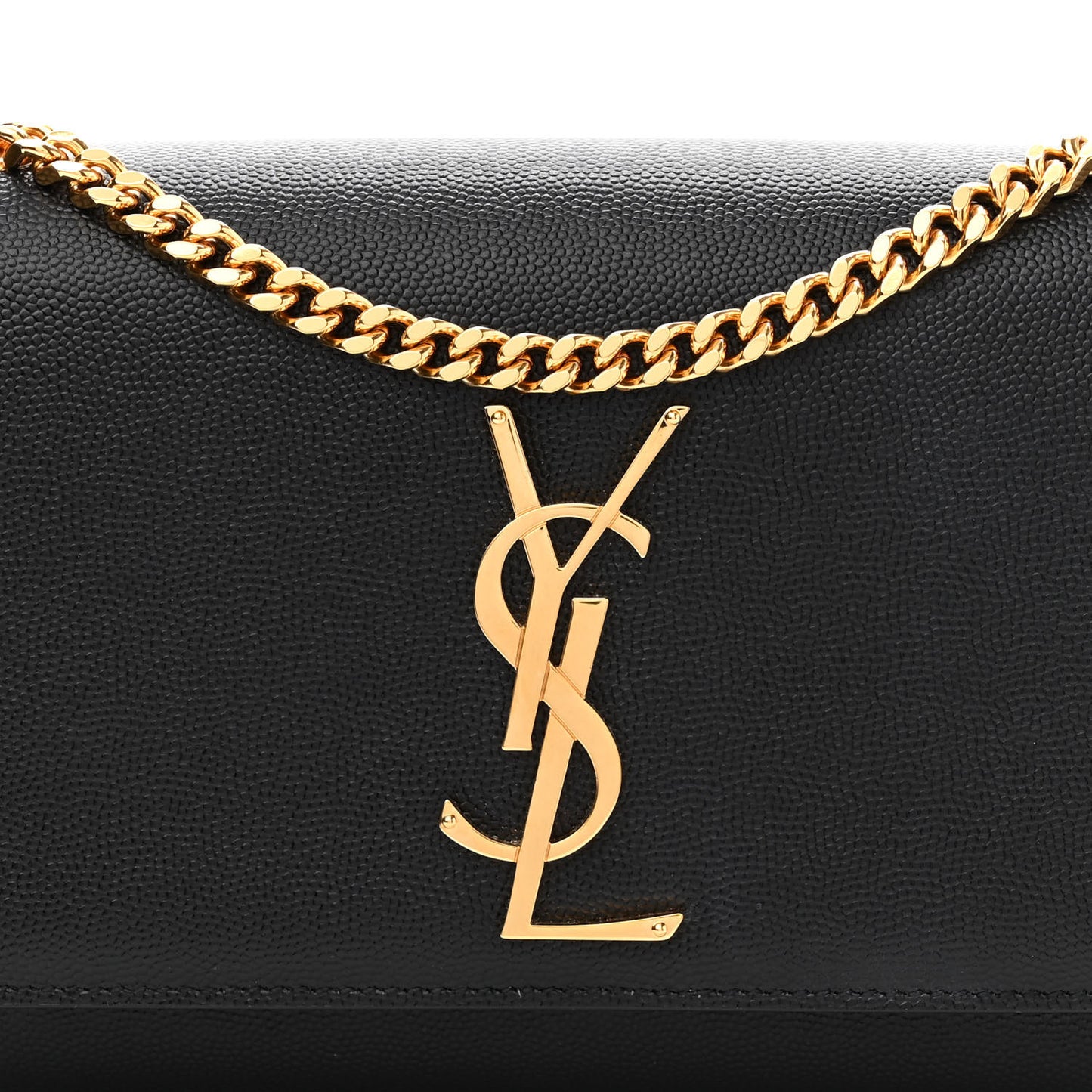 Grain De Poudre Small Monogram Kate Satchel Black