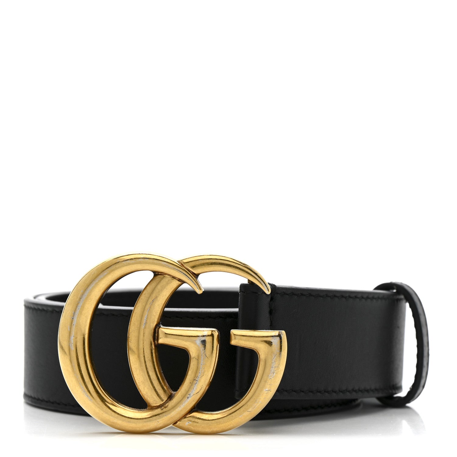Gucci Calfskin Double G 30mm Belt 75 30 Black 1 of 5