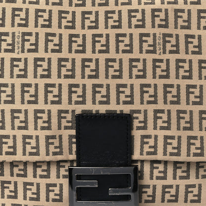 Fendi Zucchino Vitello Mama Baguette Beige Black 8 of 10