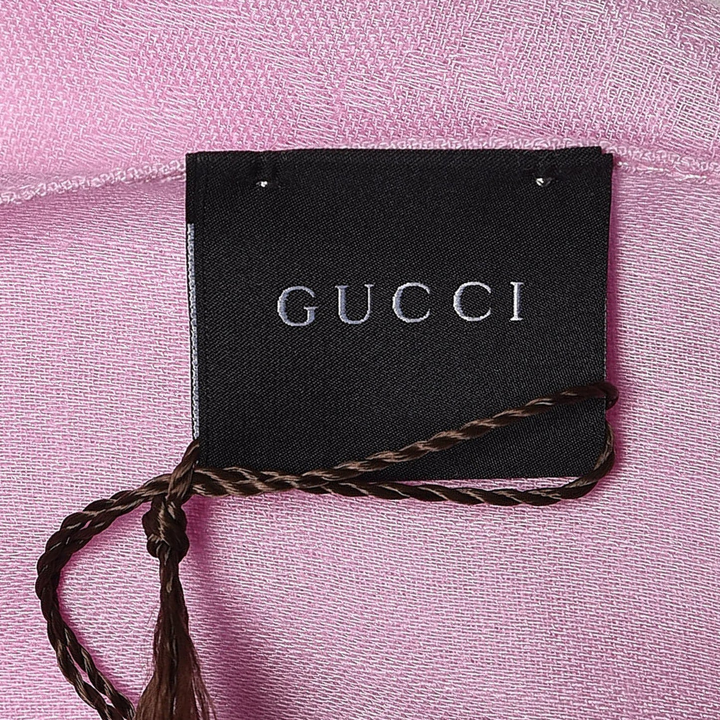 Wool Silk GG Monogram GGNat Scarf Rose