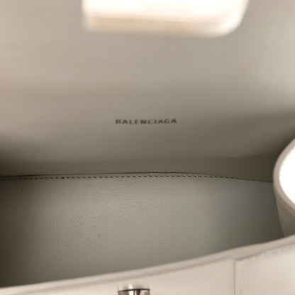 Balenciaga Shiny Box Calfskin Hourglass Top Handle Bag XS Chalky White 6 of 12