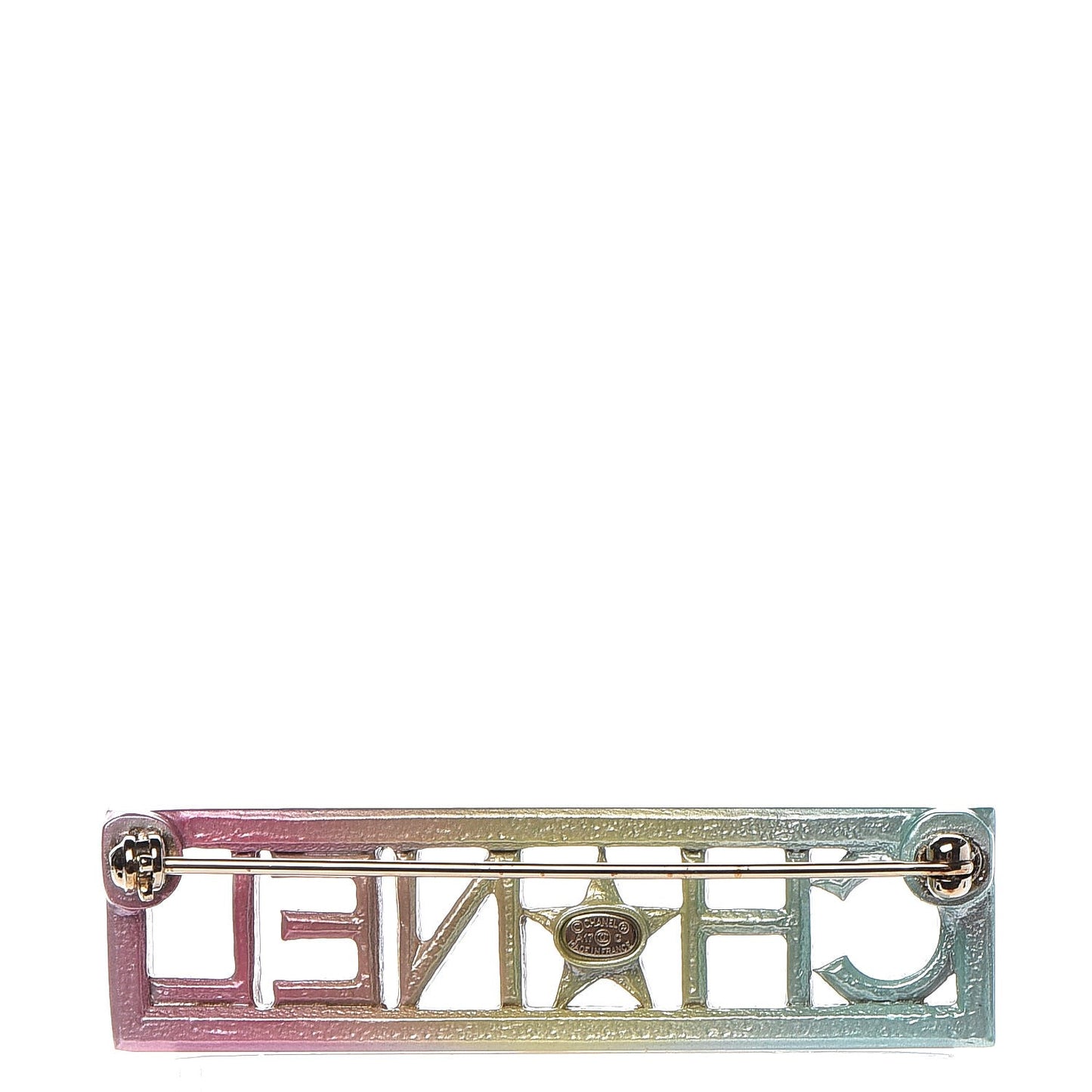 Star Logo Brooch Multicolor