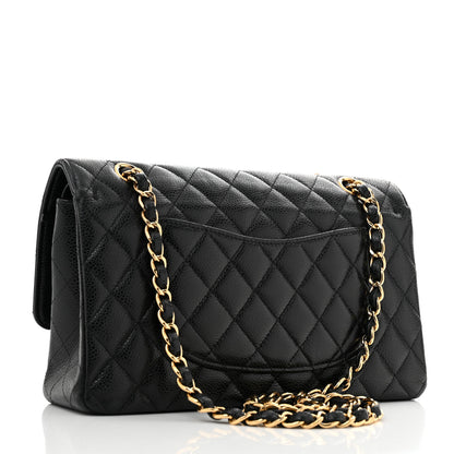 Chanel Caviar Quilted Medium Double Flap Black 3 of 12