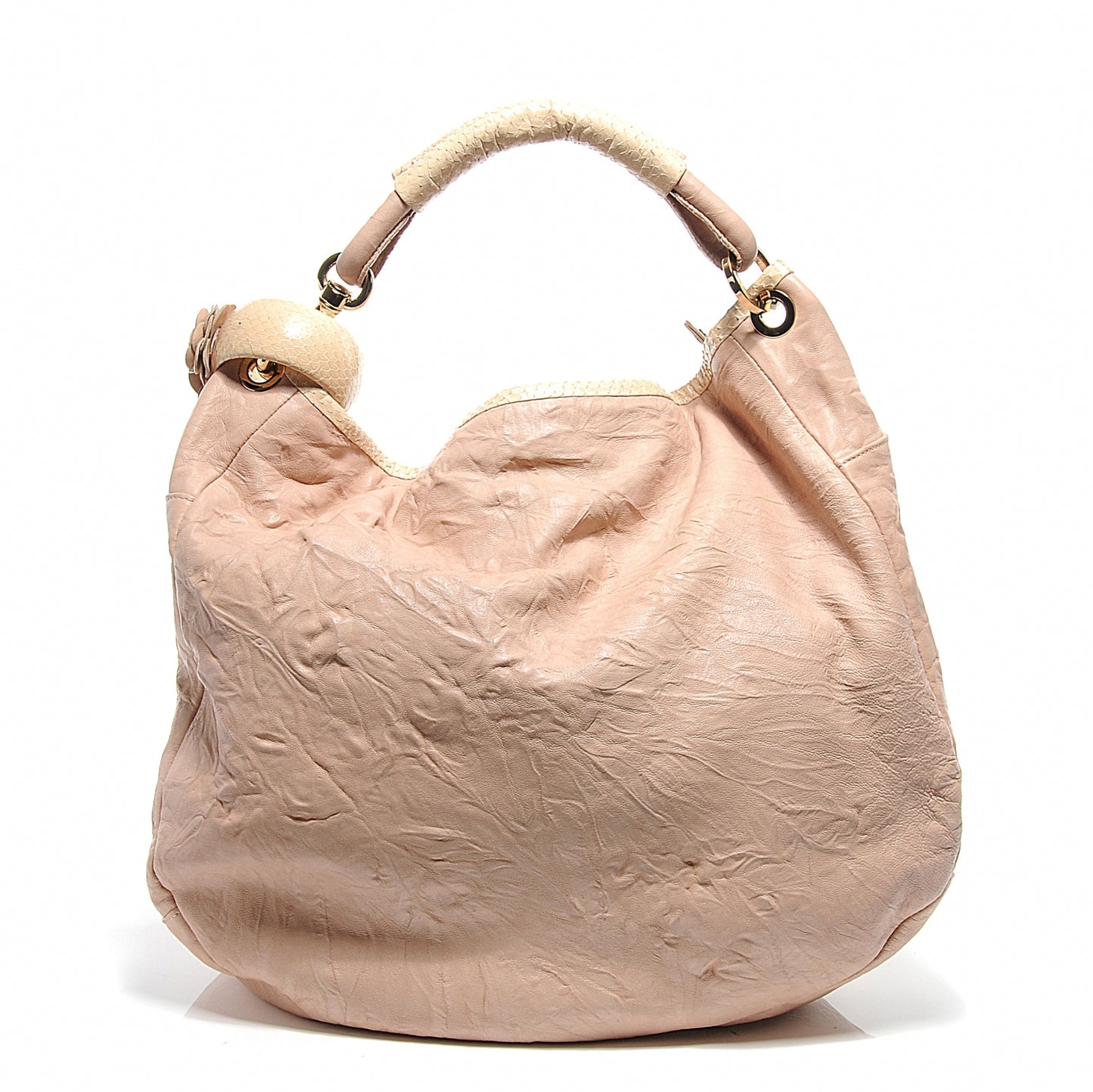 Nappa Snake Trim Sky Hobo Pink