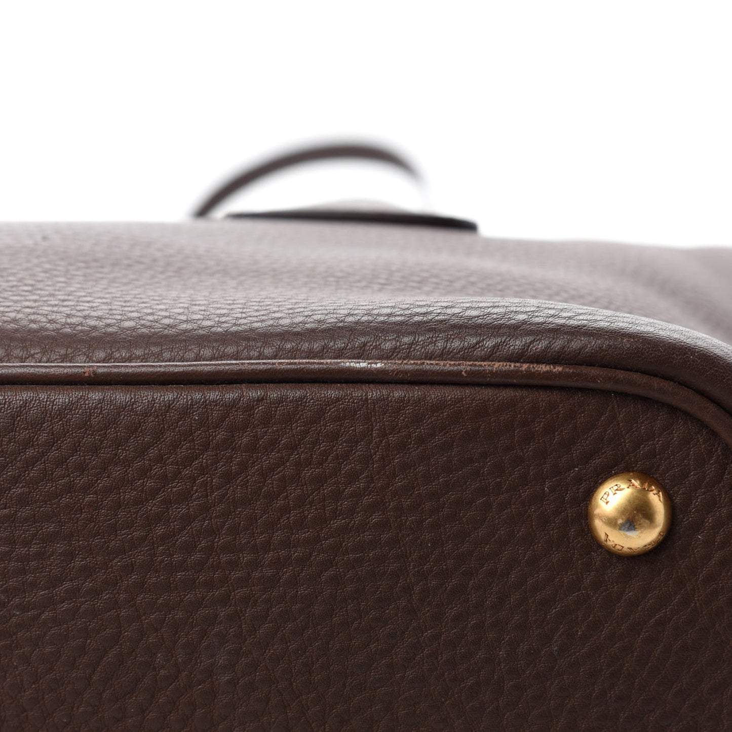 Vitello Daino Shopping Tote Bruciato