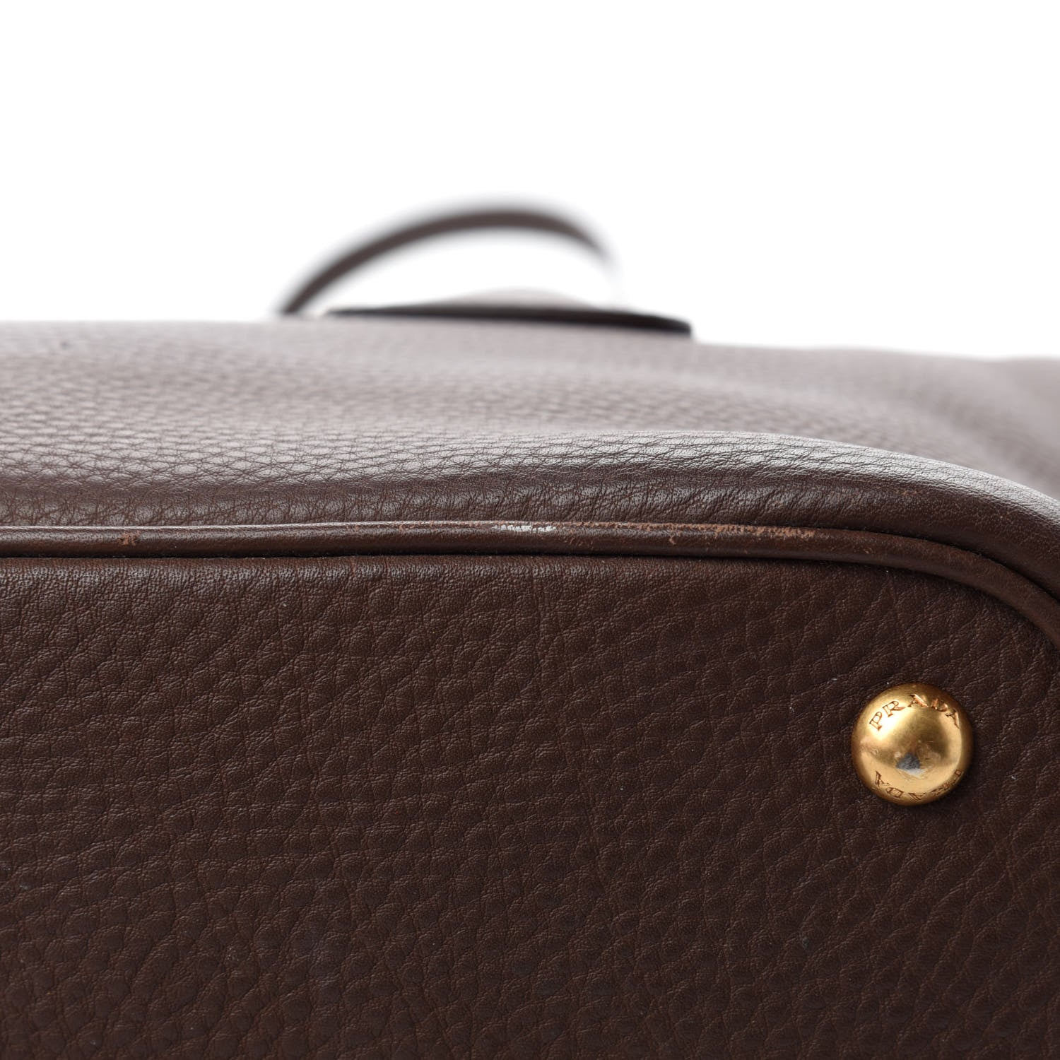 Prada Vitello Daino Shopping Tote Bruciato 23 of 23