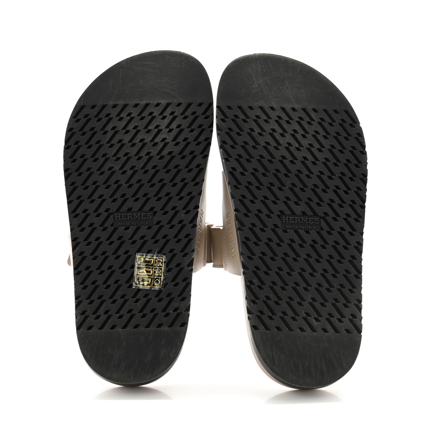 Hermes Calfskin Womens Chypre Sandals 36 Beige Mastic 5 of 9
