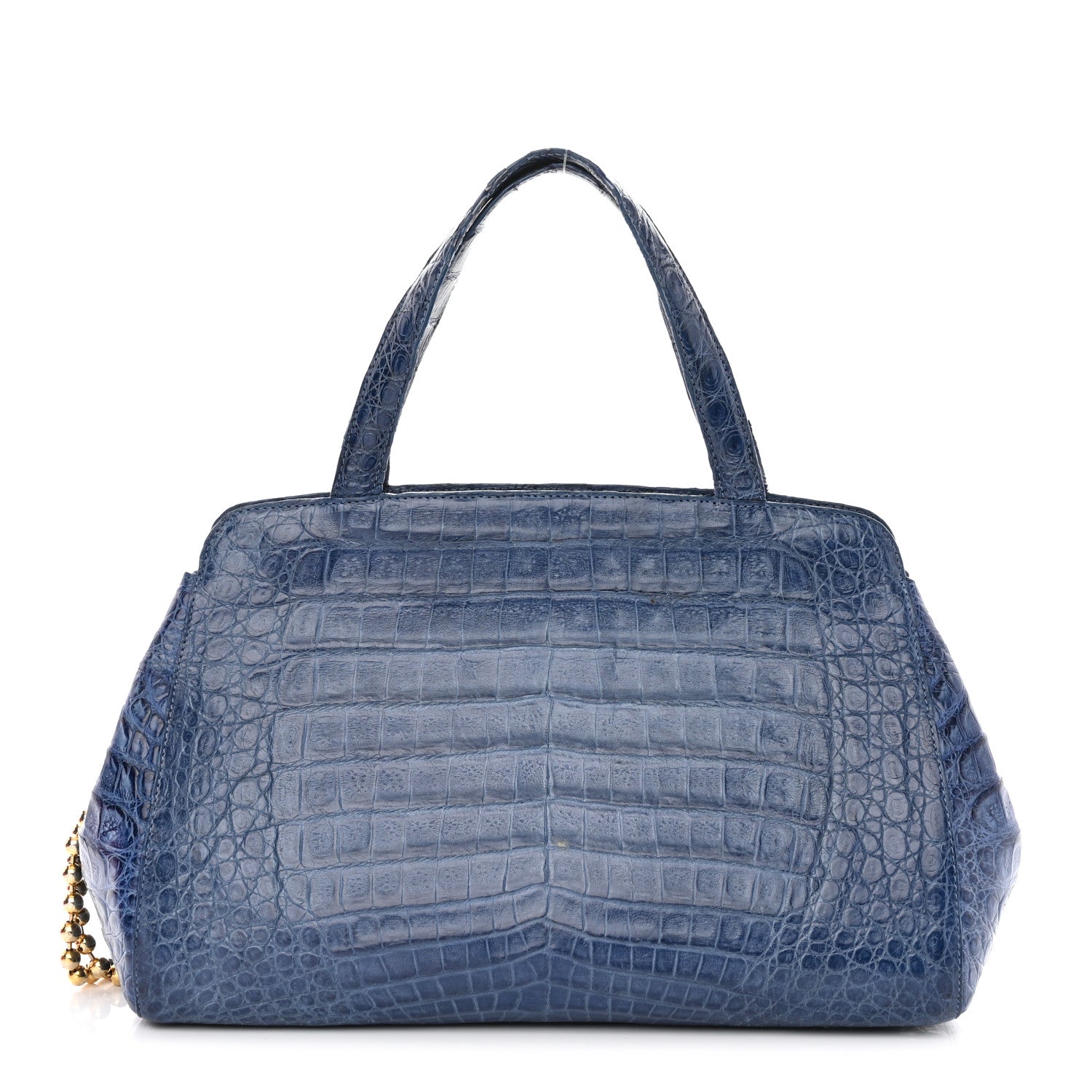 Nancy Gonzalez Crocodile Top Handle Blue 1 of 14