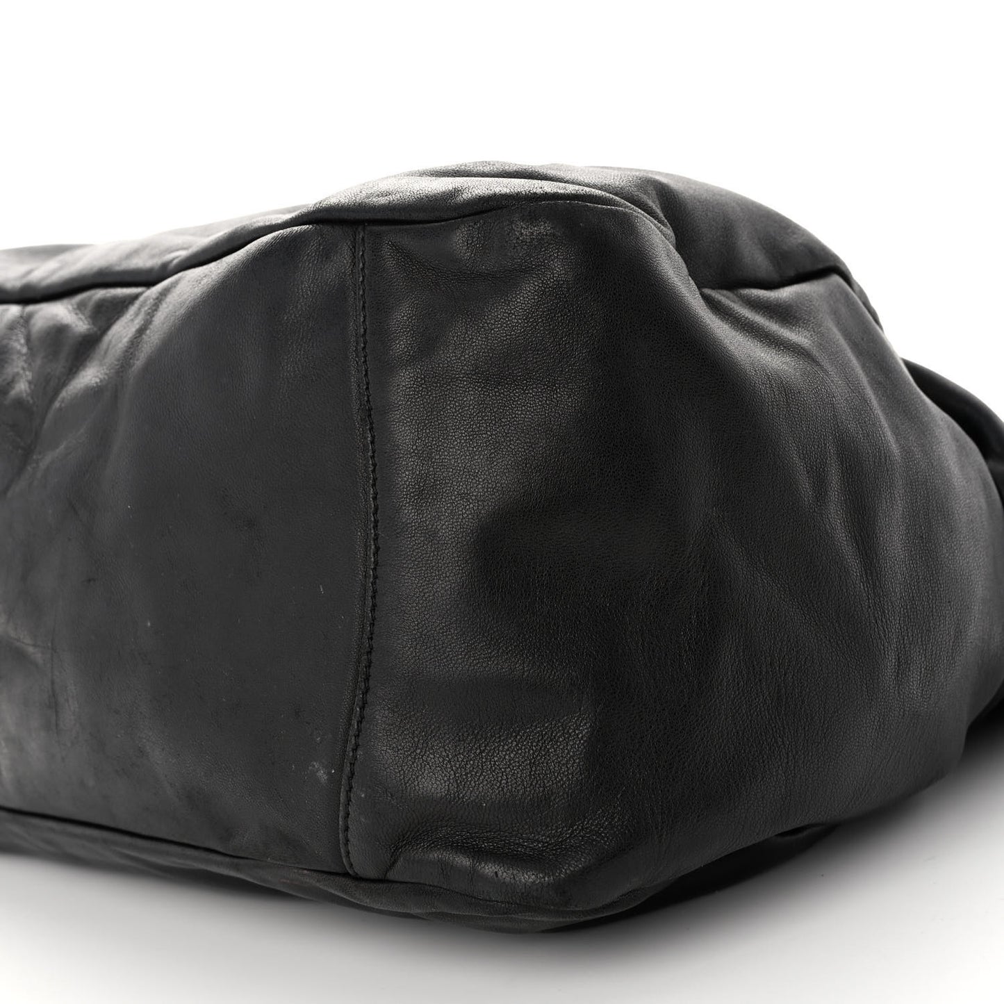 Nappa Frills Tote Black