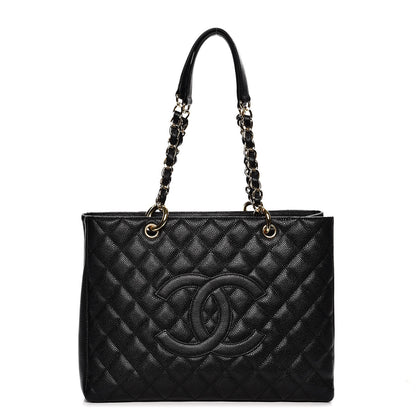 Chanel Caviar Quilted Grand Shopping Tote GST Black 1 of 10